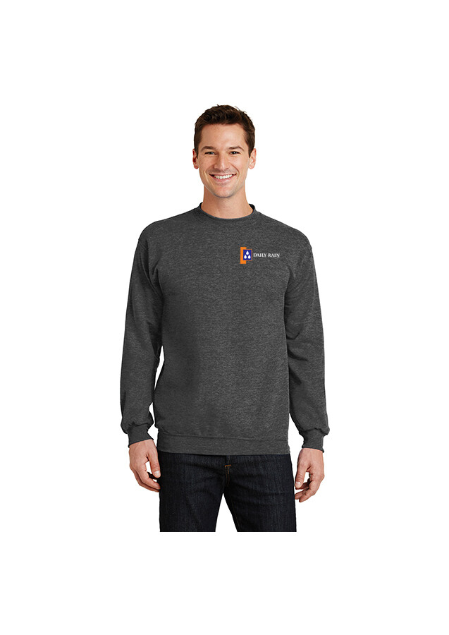 Crew Neck Sweatshirt - Dark Grey, Grey, Orange, Royal, White
