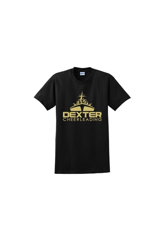 Soft Cotton Metallic Gold Print T-Shirt (Youth sizes available) - Black