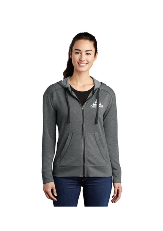 Women's Full Zip Hoodie - Grey