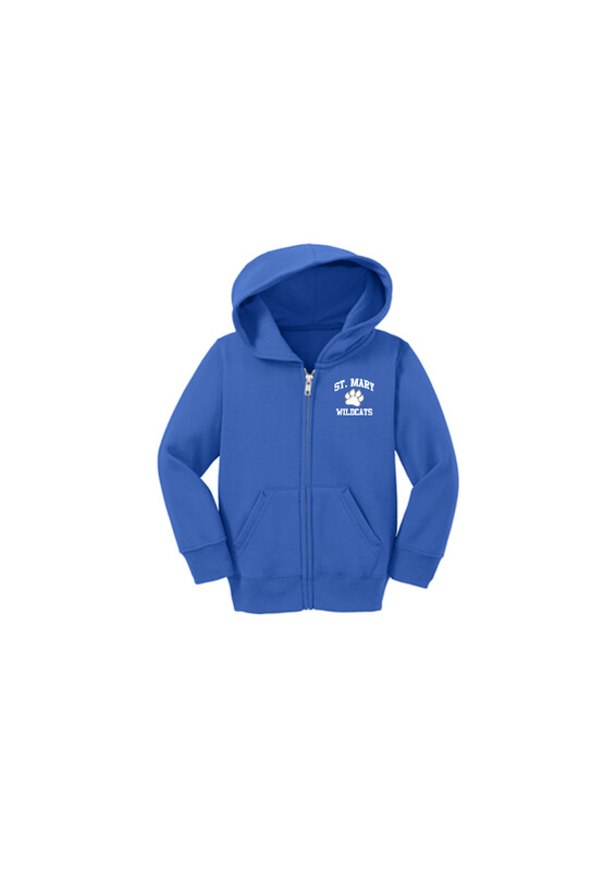 Toddler Full Zip Sweatshirt- Royal, Grey, Navy