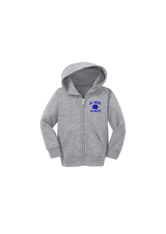 Toddler Full Zip Sweatshirt- Royal, Grey, Navy