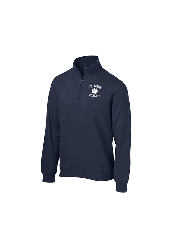 Cotton Blend 1/4 Zip Sweatshirt- Navy, Royal, Grey, White