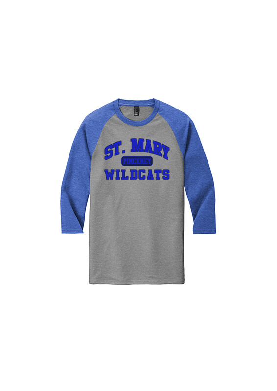 Men's Baseball Tee - Athletics Logo- Grey/Royal