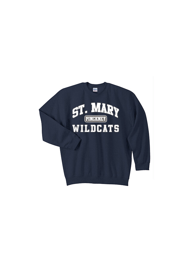 Crewneck Sweatshirt - Athletics Logo (Adult and youth sizes)- Navy, Royal, Grey, White