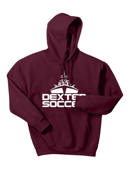 Cotton Hooded Sweatshirt (Adult & Youth Sizes)- Maroon, White, Black
