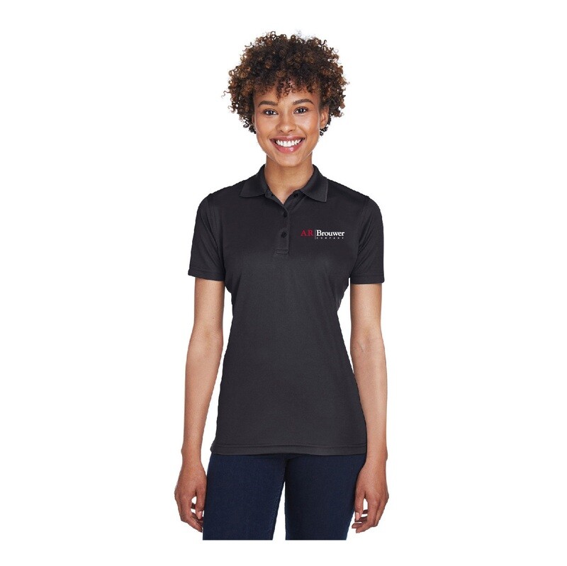 Women's Short Sleeve Polo- Black, Light Grey, Red