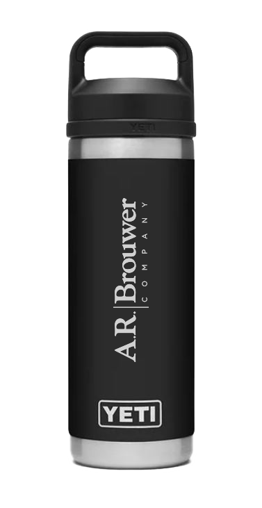 Yeti Rambler Bottle with Chug Cap- Black