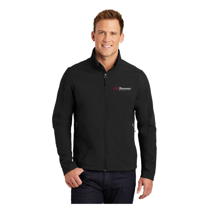 Mens Core Soft Shell Jacket- Black, Grey