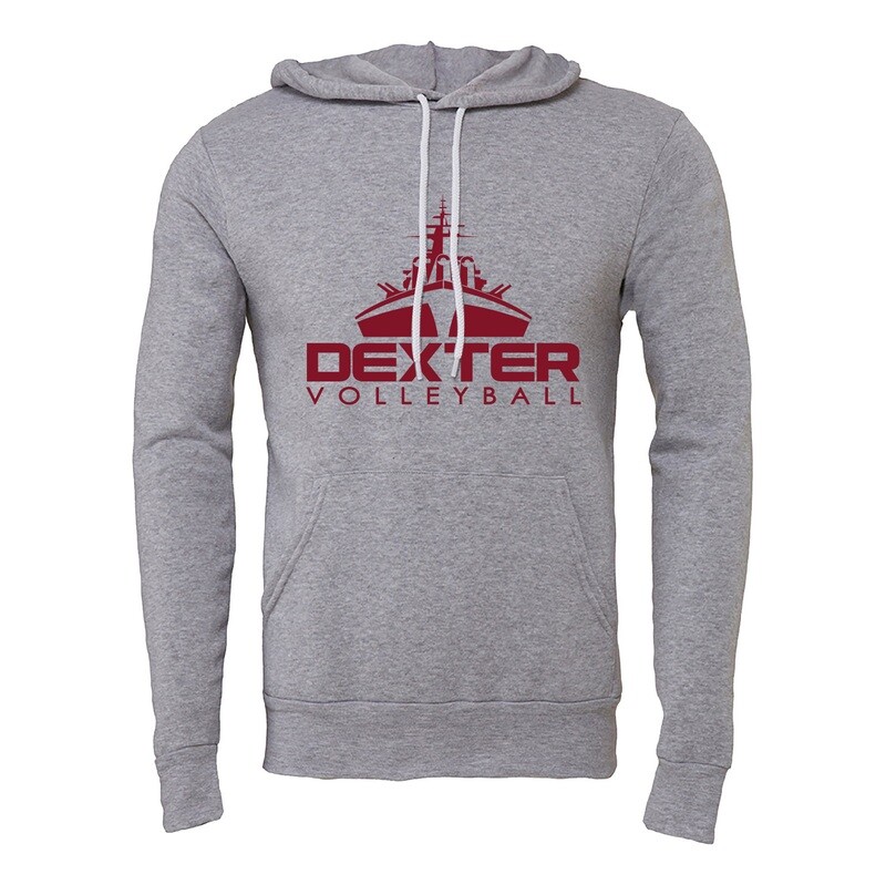Unisex Fleece Pullover Hooded Sweatshirt- Maroon, Grey, Black