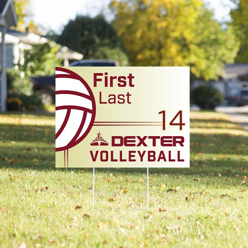 Volleyball Yard Sign