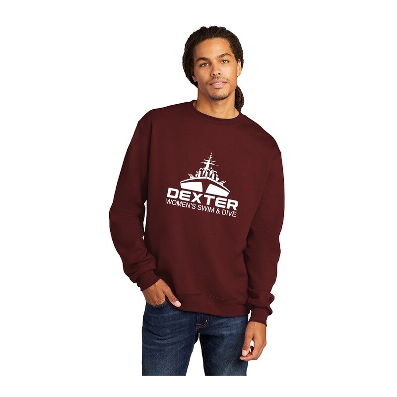 Champion Unisex Fleece Crewneck Sweatshirt- Black, Maroon, Athletic Grey