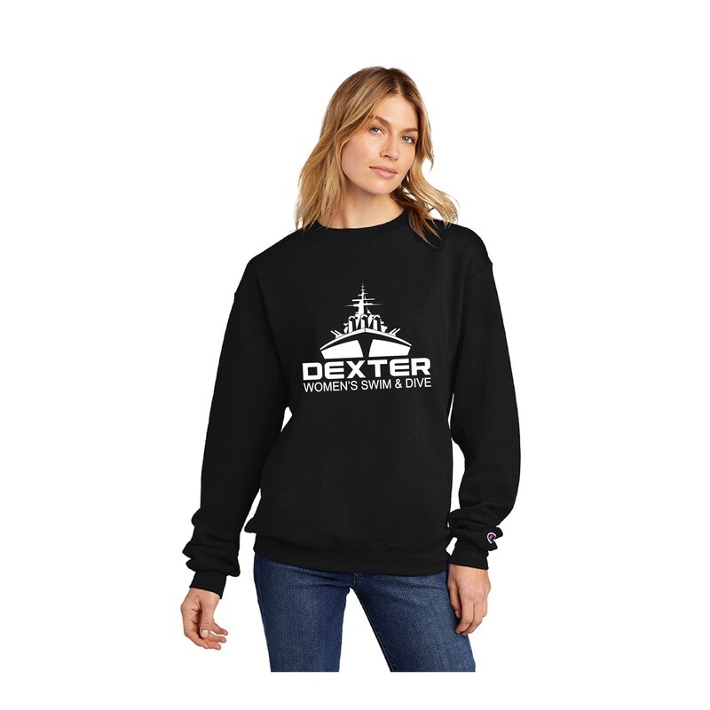 Champion Unisex Fleece Crewneck Sweatshirt- Black, Maroon, Athletic Grey