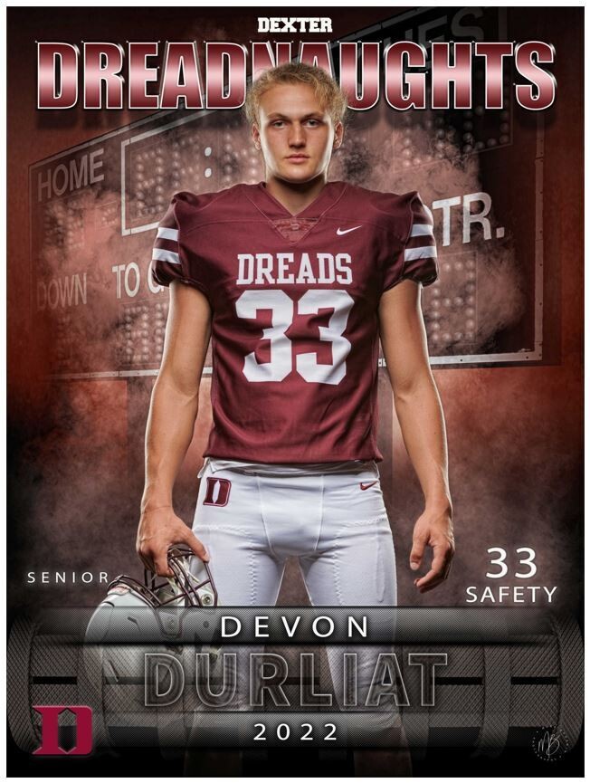 Seniors Only  Football Player Banner