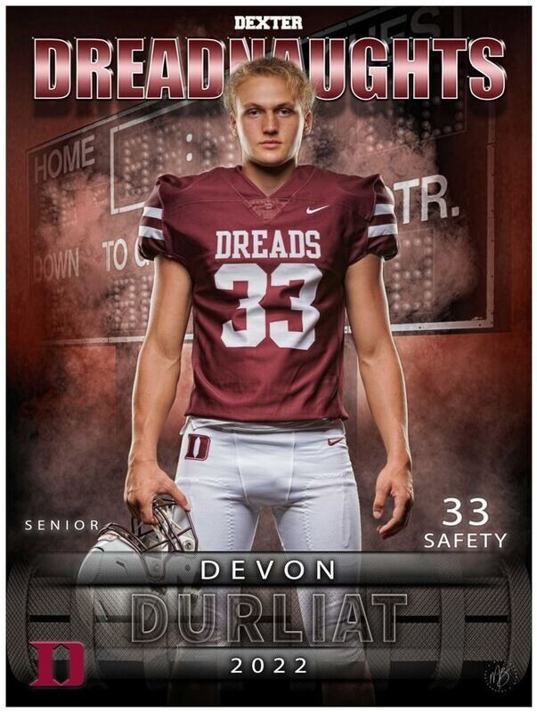 Seniors Only  Football Player Banner