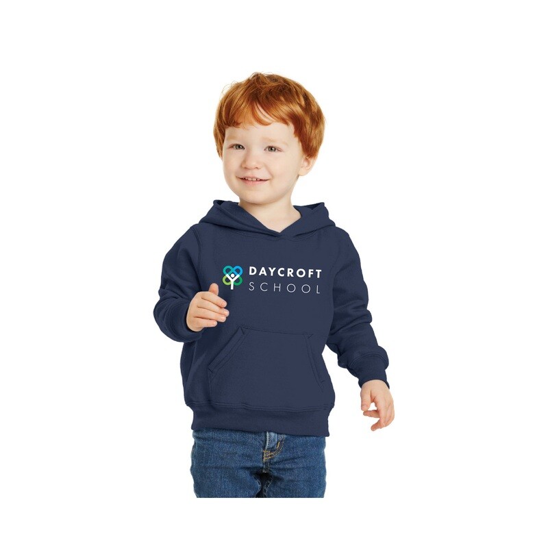 Toddler Fleece Pullover Hoodie- Navy, Grey