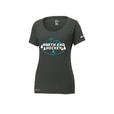 Ladies Nike Dri-FIT Cotton/Poly Scoop Neck Tee