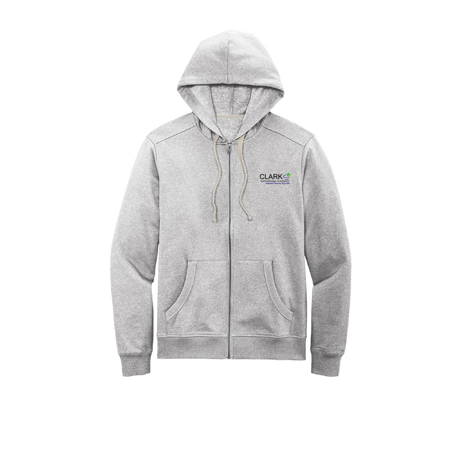 Re-Fleece Full-Zip Hoodie (Light Heather Grey)