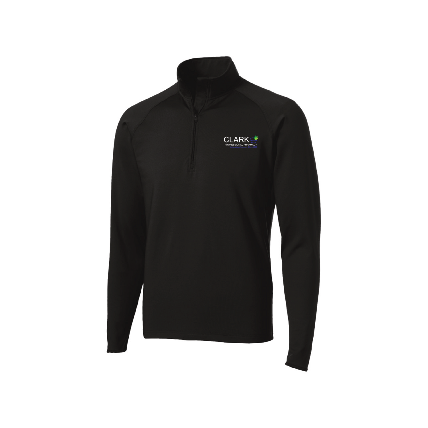 Sport-Tek Stretch 1/2-Zip Pullover (Black)