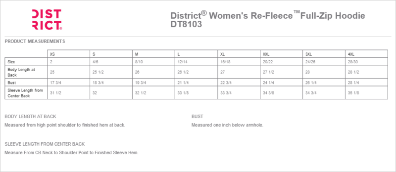 Women's Re-Fleece Full-Zip Hoodie (Light Heather Grey)