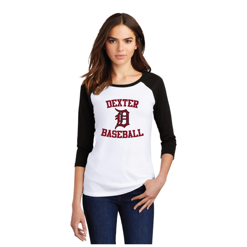 Women’s Baseball Tee- Black