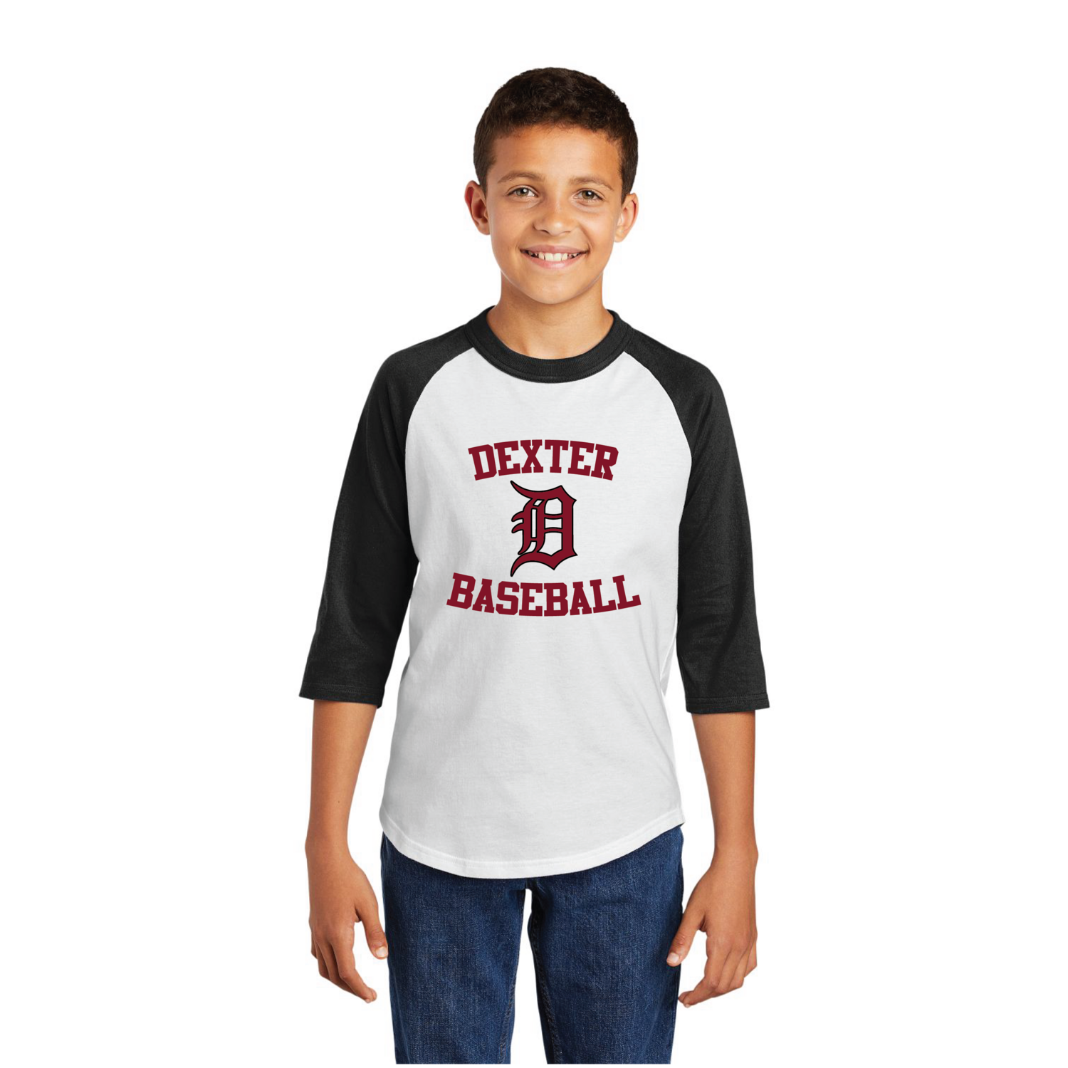 Youth Baseball Tee-Black