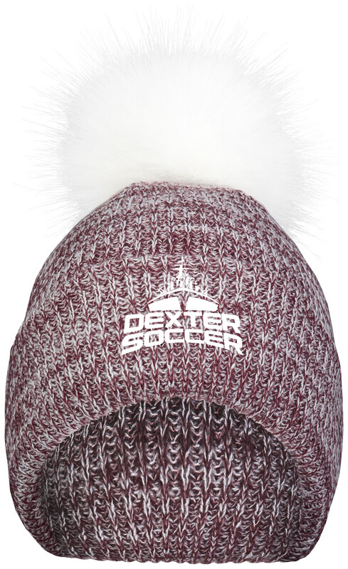 Faux Fur Pom Beanie- Maroon