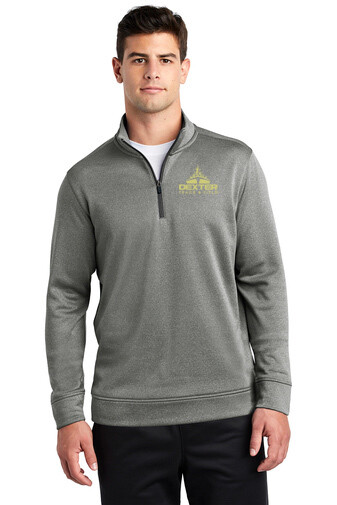 Men's Sport-Tek Fleece 1/4-Zip Pullover- Black Heather