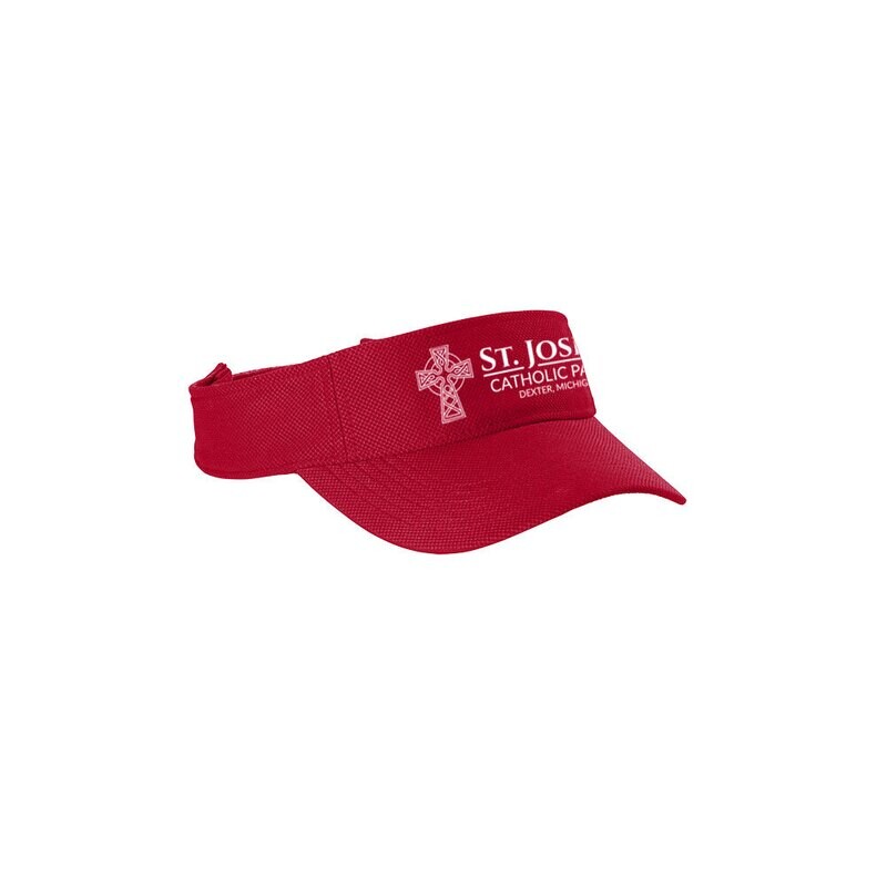 Sport Tek Visor- Red
