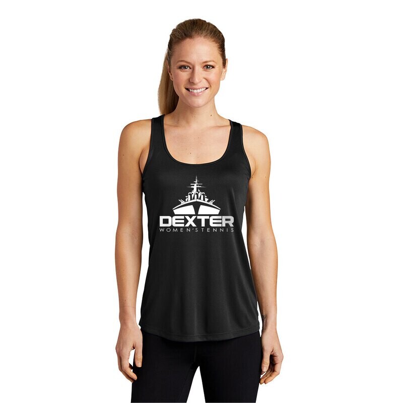 Sport-Tek Ladies Performance Racerback Tank- Black