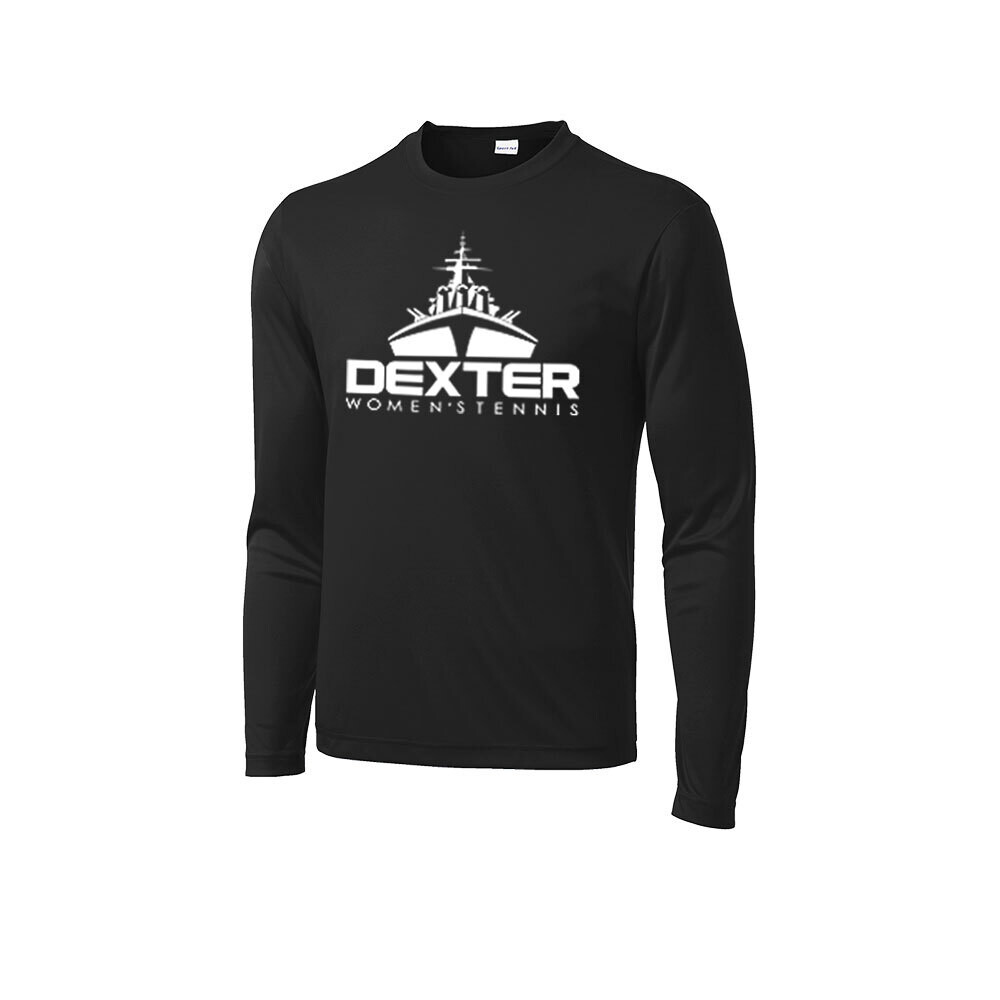 Adult Unisex Performance Long Sleeve Tee- Black