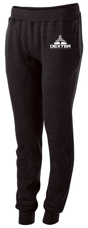 Holloway Ladies' Fleece Joggers- Black