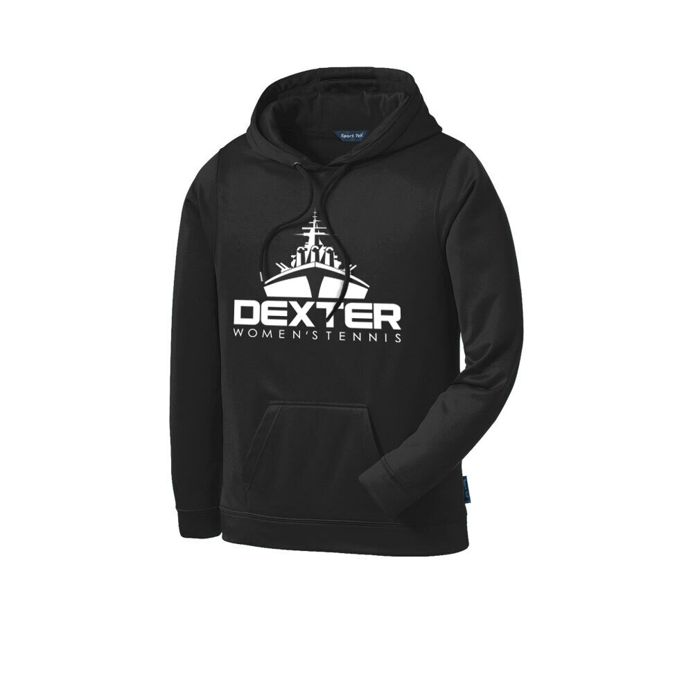 Performance Fleece Hooded Pullover- Black Performance Fleece Hooded Pullover- Black