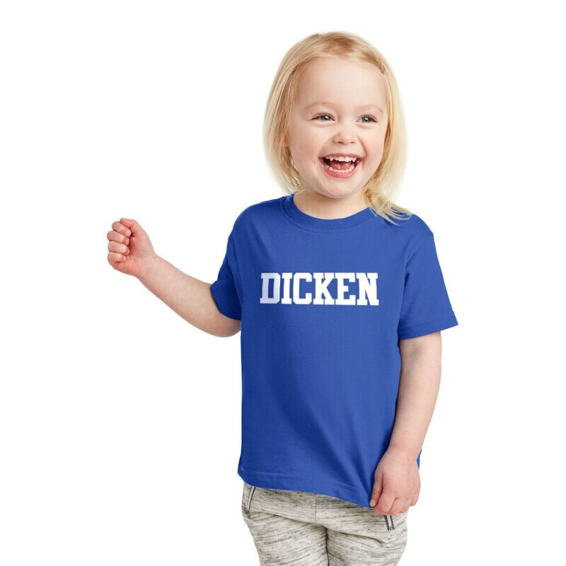 Rabbit Skins Toddler Tee (DICKEN Logo)- Royal