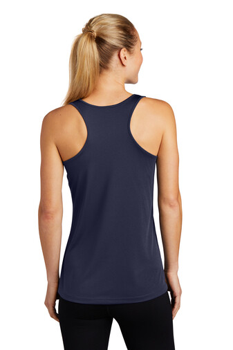Ladies Performance Racerback Tank -Navy