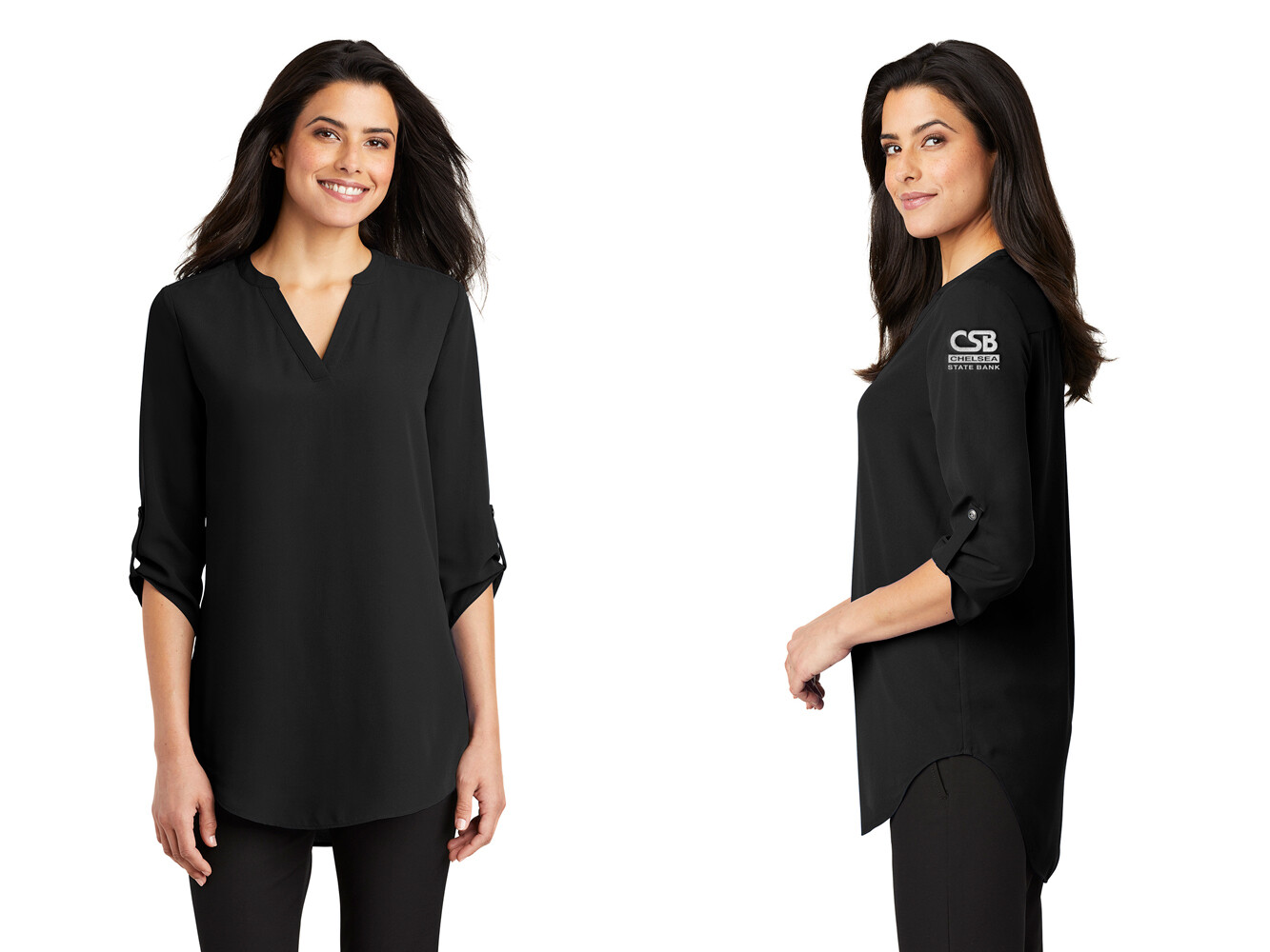 Women's 3/4 Sleeve Tunic Blouse
