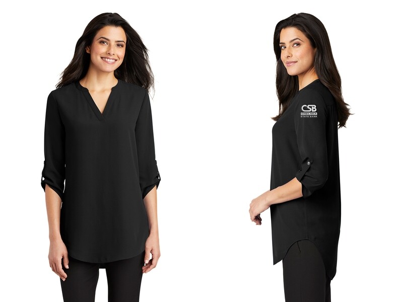 Women's 3/4 Sleeve Tunic Blouse