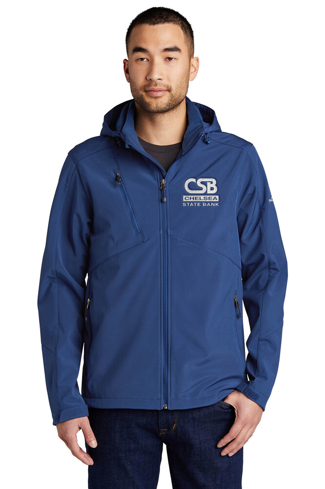 Eddie Bauer Soft Shell Parka- Royal/ Black/ Dark Grey