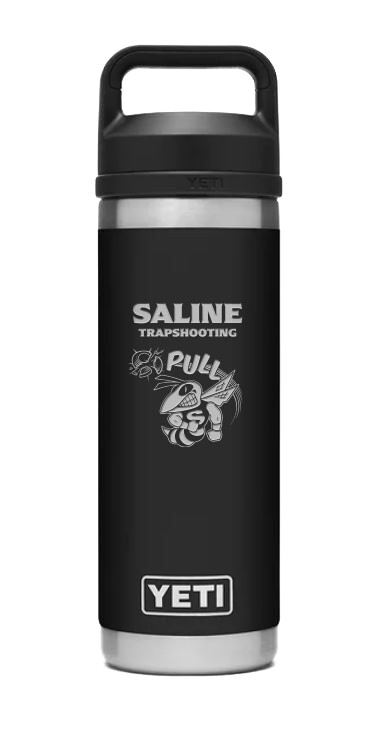 YETI Black Stainless Steel Water Bottle - 18 or 26 oz