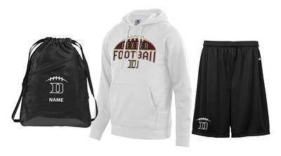 PLAYER PACK - Includes Cotton Hood with Name, Performance Shorts, & Choice of Drawstring Backsack or Performance T-Shirt.  (Youth Sizes Available)