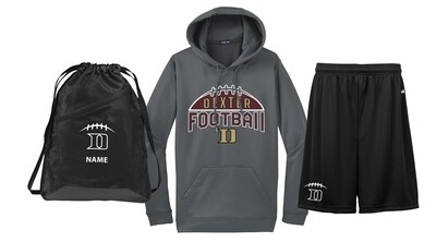 PLAYER PACK - Includes Performance Hood with Name, Performance Shorts, & Choice of Drawstring Backsack or Performance T-Shirt.  (Youth Sizes Available)