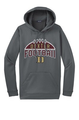 (PLAYER PACK ITEM) Performance Fleece Hooded Sweatshirt -Grey (Youth Sizes Available)