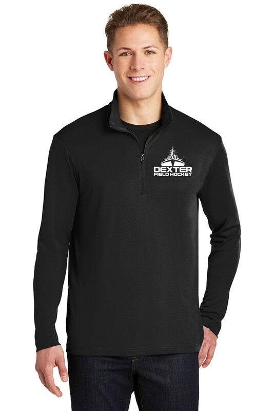 Adult Performance 1/4 Zip Pullover-Black, Dark Grey, White