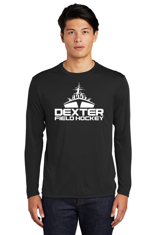 Long Sleeve Performance Tee (Available in Youth & Adult Sizes)-Black,Maroon, White, and Silver