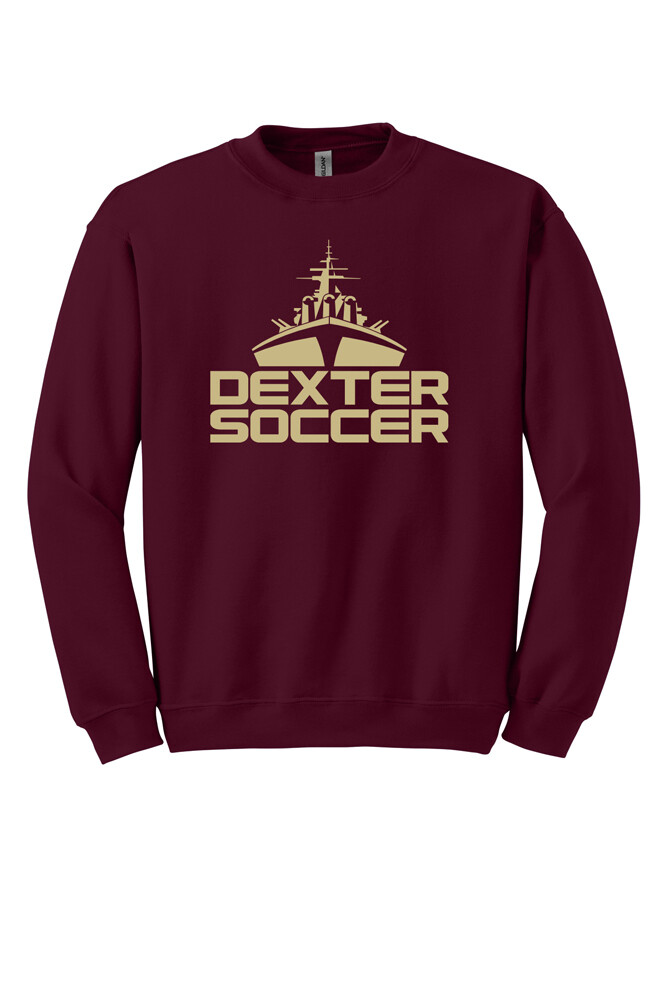 Cotton Crewneck Sweatshirt  (Adult & Youth Sizes)- Black, Maroon, Grey