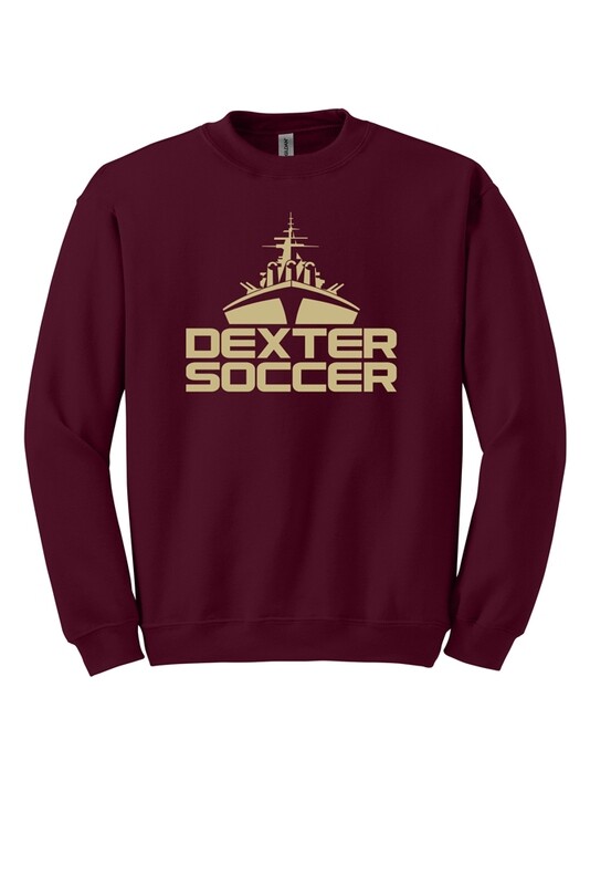 Cotton Crewneck Sweatshirt  (Adult & Youth Sizes)- Black, Maroon, Grey