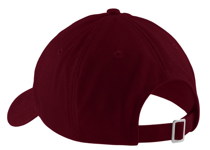 Brushed Twill Low Profile Cap - Maroon
