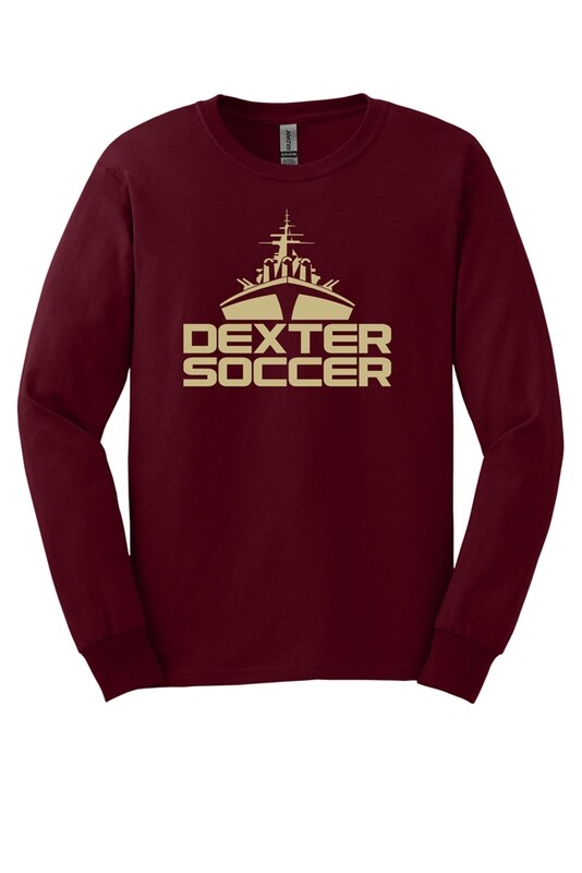 Soft Cotton Long Sleeve T-Shirt (Adult & Youth Sizes)- Black, Maroon