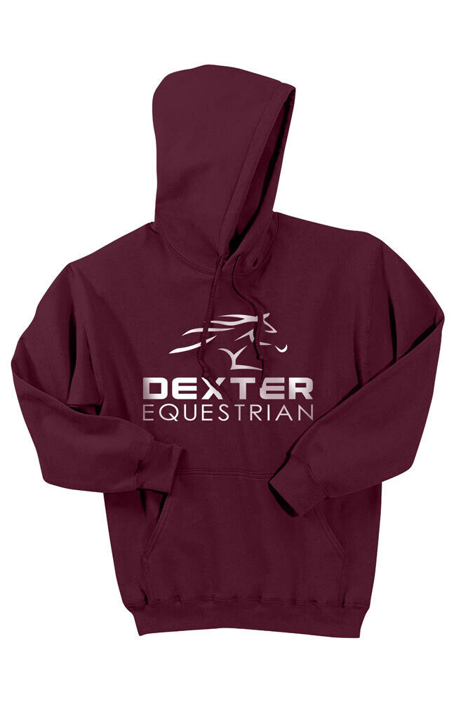Gildan DriBlend Hooded Sweatshirt - Maroon, Black