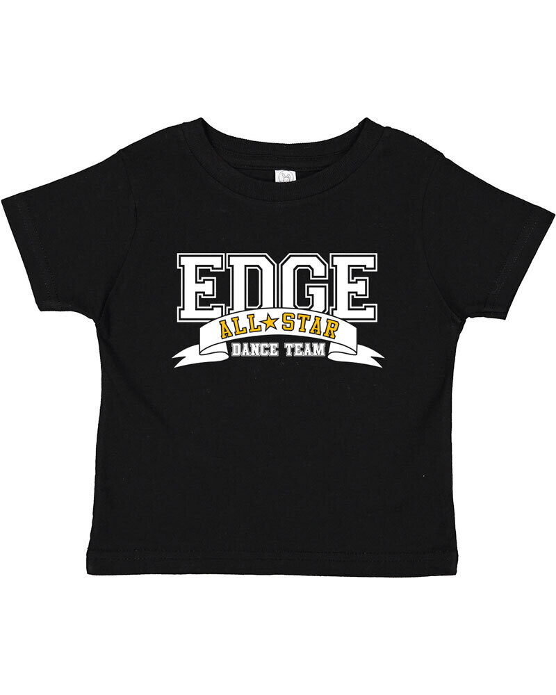ALL STAR EDGE Toddler Cotton Jersey T-Shirt-Black