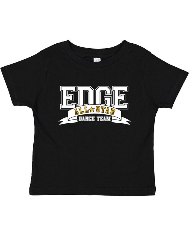 ALL STAR EDGE Toddler Cotton Jersey T-Shirt-Black